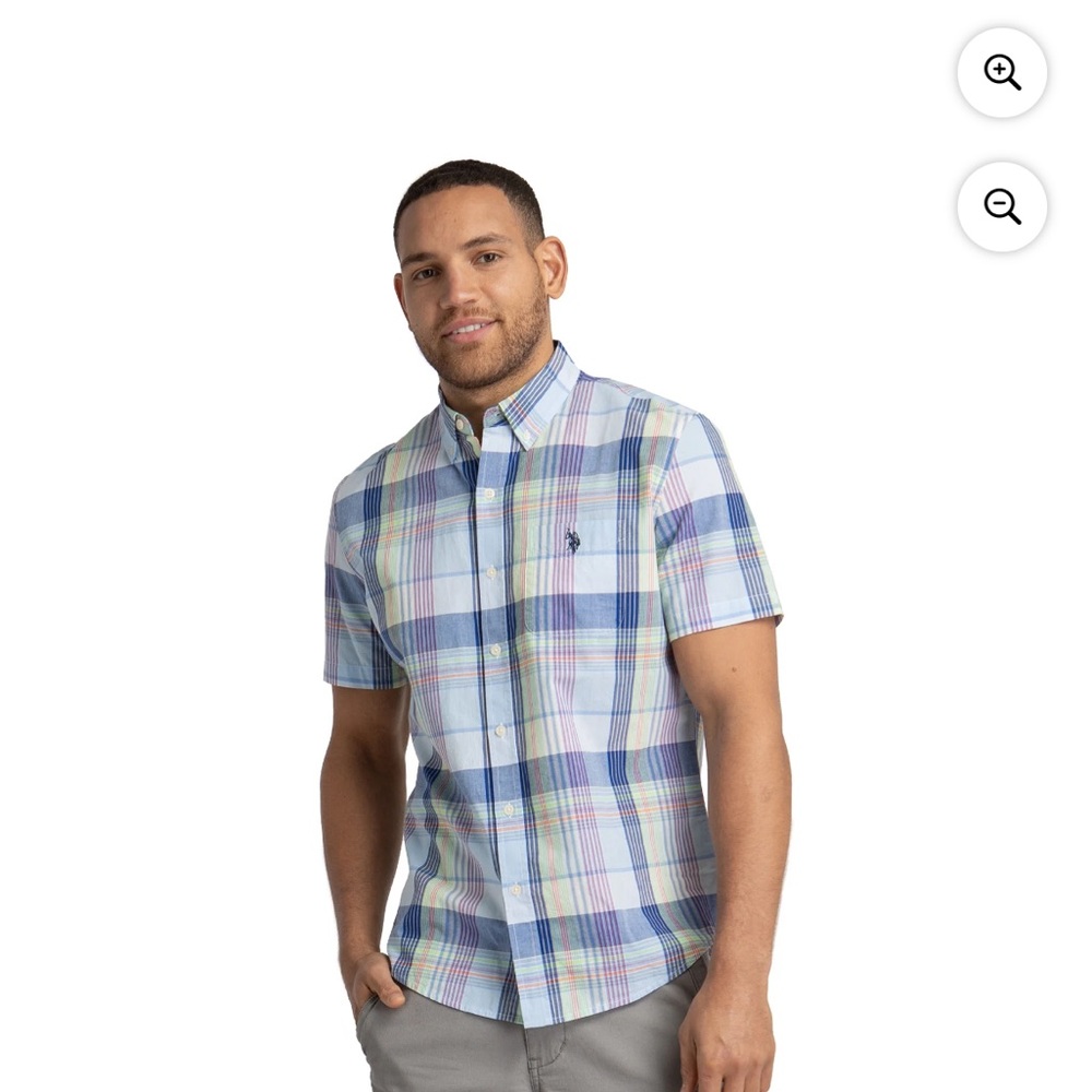 U.S. Polo Assn. Men's Short Sleeve Buttondown Shirt